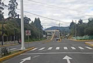 Se colocará la señalización en el nuevo intercambiador de la Autopista General Rumiñahui.