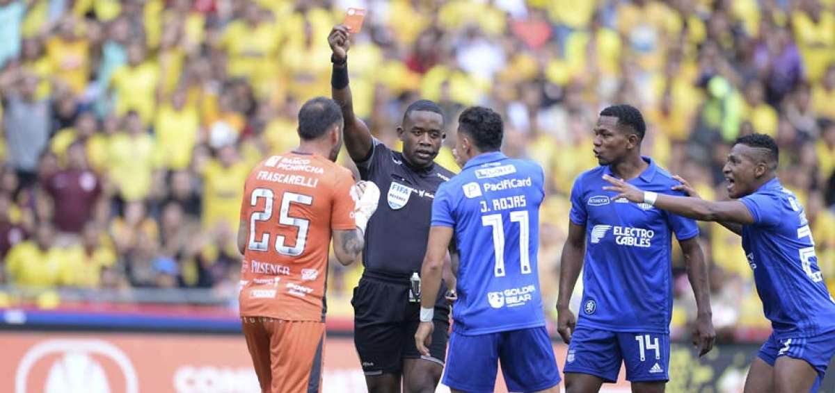 Frascarelli fue sancionado con un partido por la expulsi&oacute;n en el Cl&aacute;sico