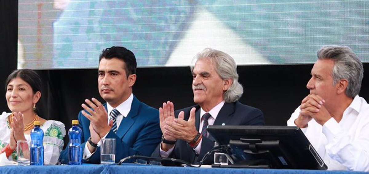 El lanzamiento del plan cont&oacute; con la presencia del presidente de la Rep&uacute;blica, Len&iacute;n Moreno, y del ministro de Cultura y Patrimonio, Ra&uacute;l P&eacute;rez Torres.