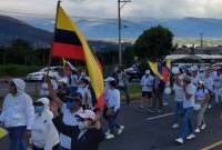 En varias ciudades del Ecuador se desarrolló la “Marcha por la Paz”