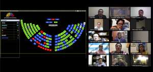En la sesi&oacute;n del pleno virtual N&ordm; 672 sobre el veto a la Ley de Apoyo Humanitario participaron 134 legisladores.