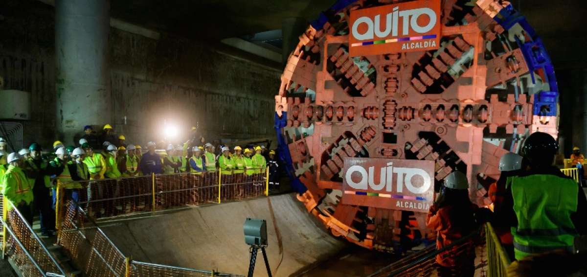 Tuneladora 'La Guaragua' lleg&oacute; a estaci&oacute;n de La Jipijapa