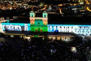 El festival de mapping ‘Quito Luz de América’ será entre el 8 y 10 de agosto. 