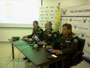 Agentes de la Polic&iacute;a informaron hoy sobre los resultados del operativo Turismo. Foto: Gabriela Castillo / EL TEL&Eacute;GRAFO