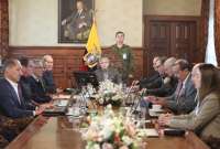 El presidente Lasso está reunido con el Gabinete de Seguridad