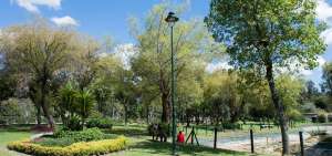 El parque de Las Cuadras, en el sur de Quito, presenta gran cantidad de &aacute;rboles. La ONU asegura que disminuyen los efectos del cambio clim&aacute;tico. 