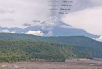 Las autoridades recomiendan evitar la cercanía a los ríos cercanos al volcán Sangay.