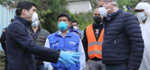 El vicepresidente de la Rep&uacute;blica, Otto Sonnenholzner, el alcalde Jorge Yunda y el presidente del Comit&eacute; de Operaciones de Emergencia (COE provincial), Agust&iacute;n Alb&aacute;n, supervisaron estas acciones
