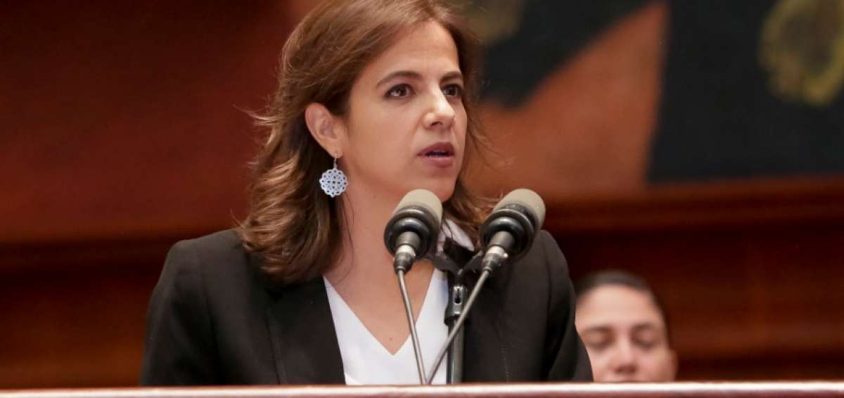 La ministra del Interior, Mar&iacute;a Paula Romo.
