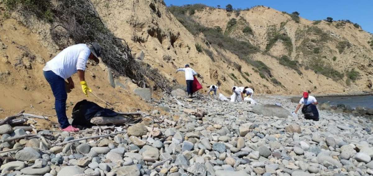6,2 km de playas se limpiaron en Manta