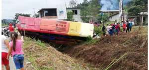 Uno de los accidentes se registr&oacute; en la v&iacute;a Chone-Flavio Alfaro. Manab&iacute;.