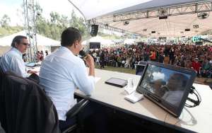 Presidente Correa rindi&oacute; su informe semana en D&eacute;leg. Foto: Cortes&iacute;a Presidencia