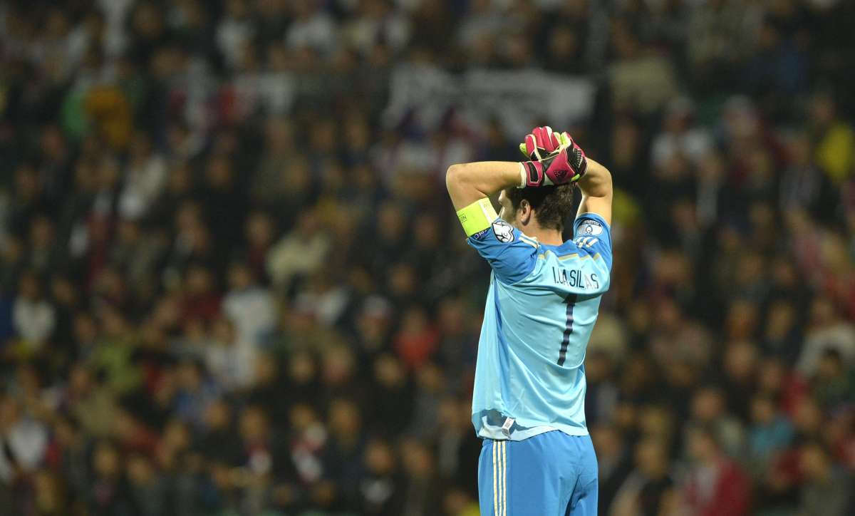 Iker Casillas ha sido muy criticado por la prensa y la afici&oacute;n espa&ntilde;ola. Foto: AFP