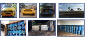 Presuntos contrabandistas de combustible, detenidos en operativo