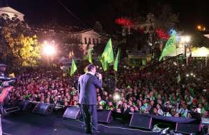 Masiva concentraci&oacute;n en la Plaza Grande en el marco del Festival del Trabajador. Foto: Presidencia