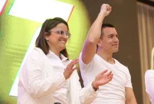 María José Pinto y Daniel Noboa serán los candidatos de ADN en las elecciones de febrero de 2025. 