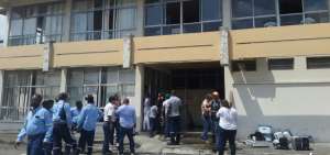 Incendio afect&oacute; el &aacute;rea de Archivos de la Autoridad Portuaria de Esmeraldas