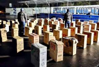 Autoridades incautaron 770.000 cigarrillos de contrabando en Tulcán