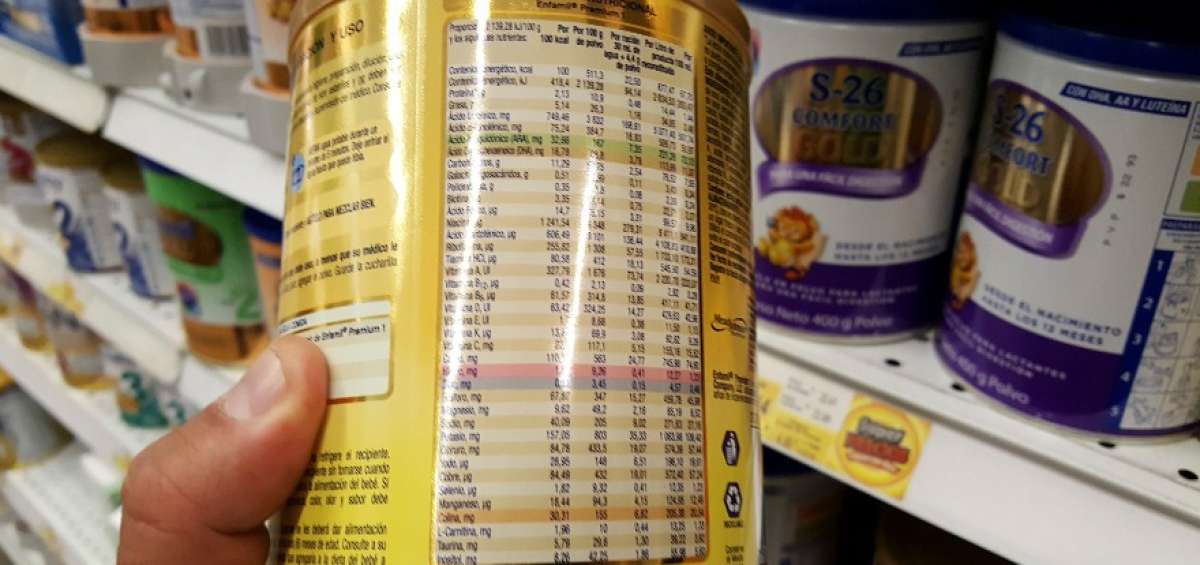 Los suplementos alimenticios para los reci&eacute;n nacidos no cuentan con sem&aacute;foro nutricional. 
