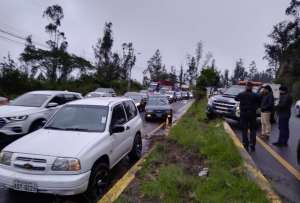 Se registró un accidente de tránsito en el sector de Guápulo