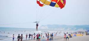 La playa de Tonsupa forma parte del intinerario.