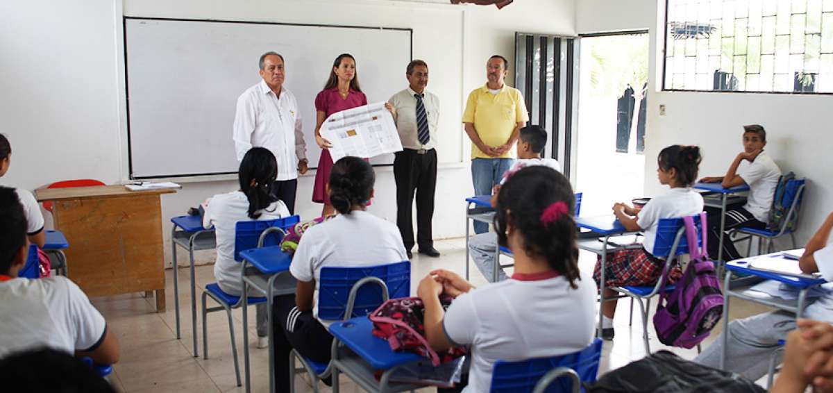 El colegio Santa Rita obtuvo 943/1.000. El centro est&aacute; ubicado en Chone, a la salida de la ciudad. 