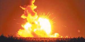 El cohete explot&oacute; segundos despu&eacute;s de partir con rumbo a la Estaci&oacute;n Espacial Internacional. Foto: AFP