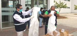  El Hospital Teodoro Maldonado Carbo recibi&oacute; insumos de protecci&oacute;n biom&eacute;dica.