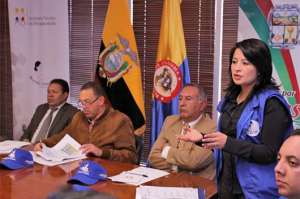 Los funcionarios ecuatorianos detallaron c&oacute;mo aplicaron los programas de inclusi&oacute;n dirigidos a las personas con discapacidad. Foto: Cortes&iacute;a.