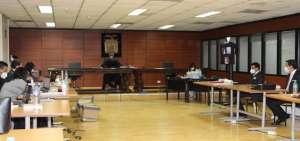 Instalaci&oacute;n de la audiencia, en la Corte Nacional de Justicia,