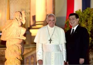 Primer discurso del Papa en Paraguay