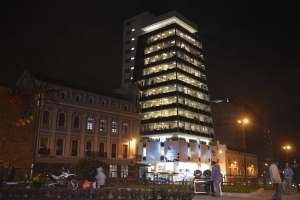 La remodelaci&oacute;n del edificio de 15 pisos (12 pisos altos y 3 subsuelos) inici&oacute; en febrero pasado. Foto: Santiago Aguirre / El Tel&eacute;grafo 