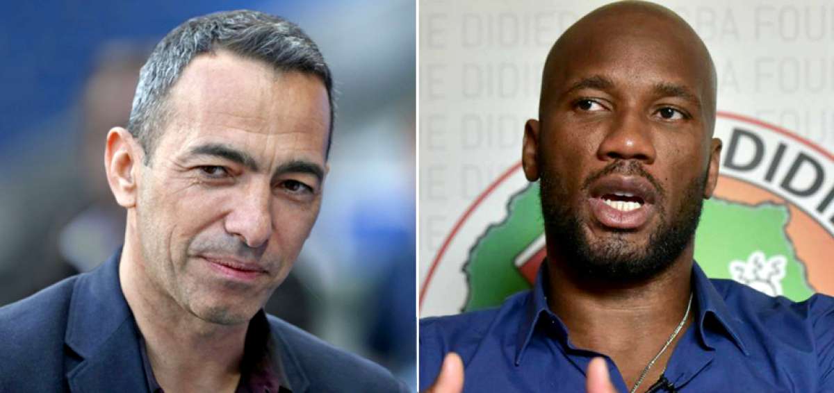 Youri Djorkaeff y Didier Drogba