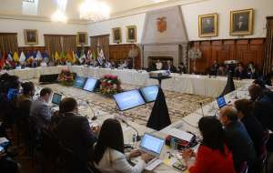 Hasta hoy se desarrolla en Quito la XV Reuni&oacute;n de coordinadores nacionales de la Celac. Foto: &Aacute;lvaro P&eacute;rez/EL TEL&Eacute;GRAFO.