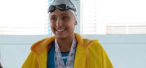 Dom&eacute;nica Solano, nadadora lojana