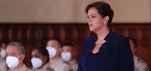 El alto mando policial, militar y Ministros de Estado acompa&ntilde;aron a Romo en su comparecencia