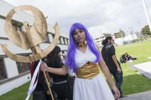 Como en anteriores ocasiones se premiaron los trajes de los otakus. En la fotograf&iacute;a: Atenea de los Caballeros del Zodiaco. Fotos: Fernando Sandoval |  El Tel&eacute;grafo
