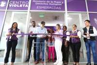 Gobierno inauguró un Centro Violeta en Esmeraldas