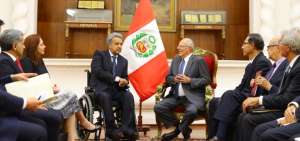 El mandatario electo de Ecuador se reuni&oacute; hoy con el presidente peruano en Lima.