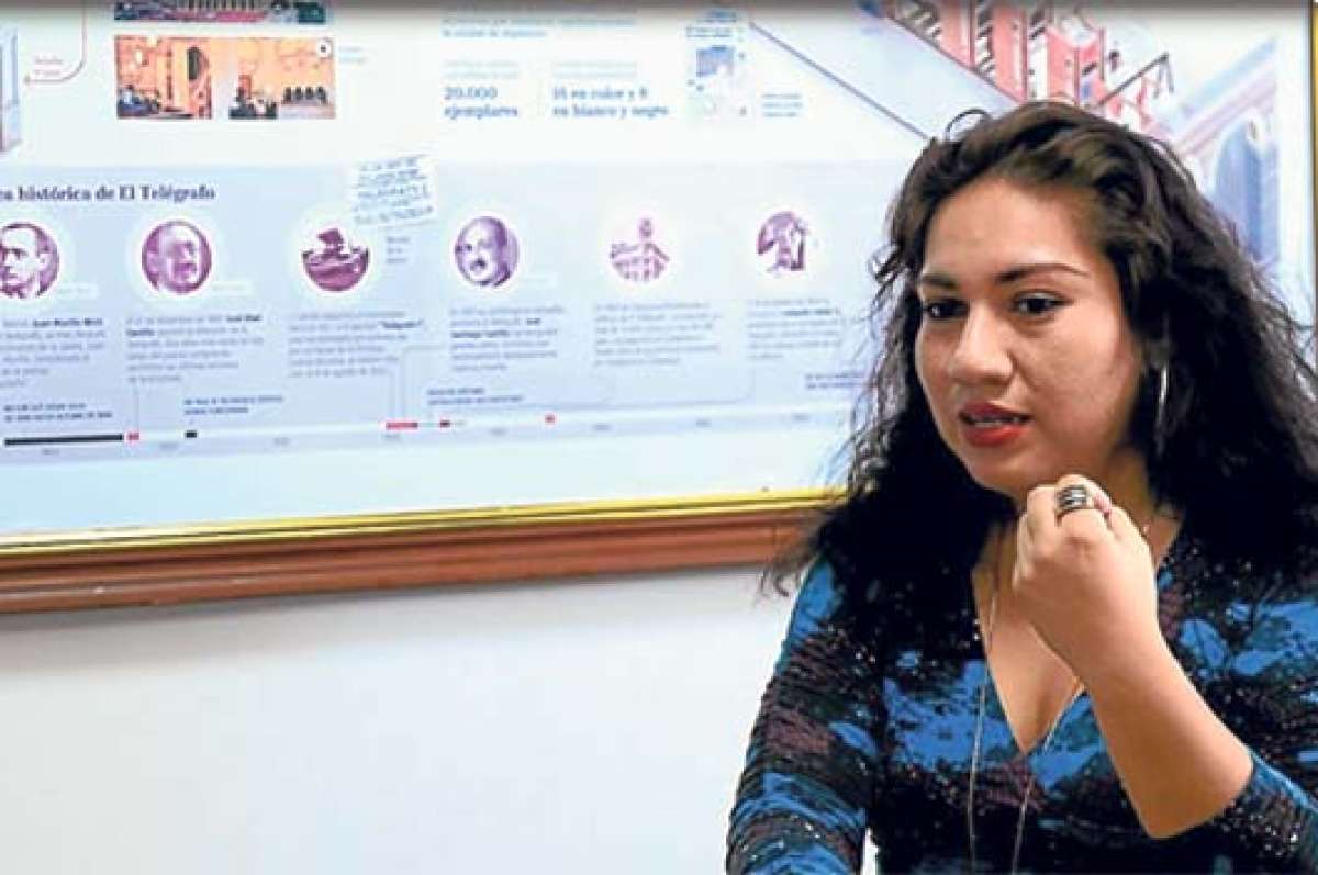 Solange Rodr&iacute;guez Pappe, autora de Dracofilia, durante la entrevista en EL TEL&Eacute;GRAFO. Foto: Pilar Vera |  El Tel&eacute;grafo