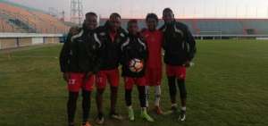 Los "morlacos" realizaron su entrenamiento en el estadio Municipal de Sacaba, Bolivia.