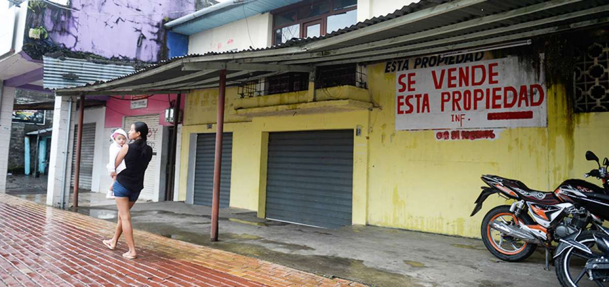 En Lago Agrio, el nivel de actividad econ&oacute;mica disminuy&oacute; a partir de la ca&iacute;da de los precios del crudo en 2015. 