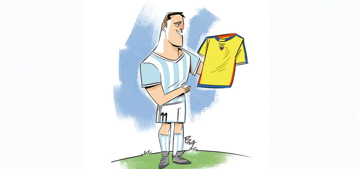 Doce argentinos vistieron con la 'Tri'