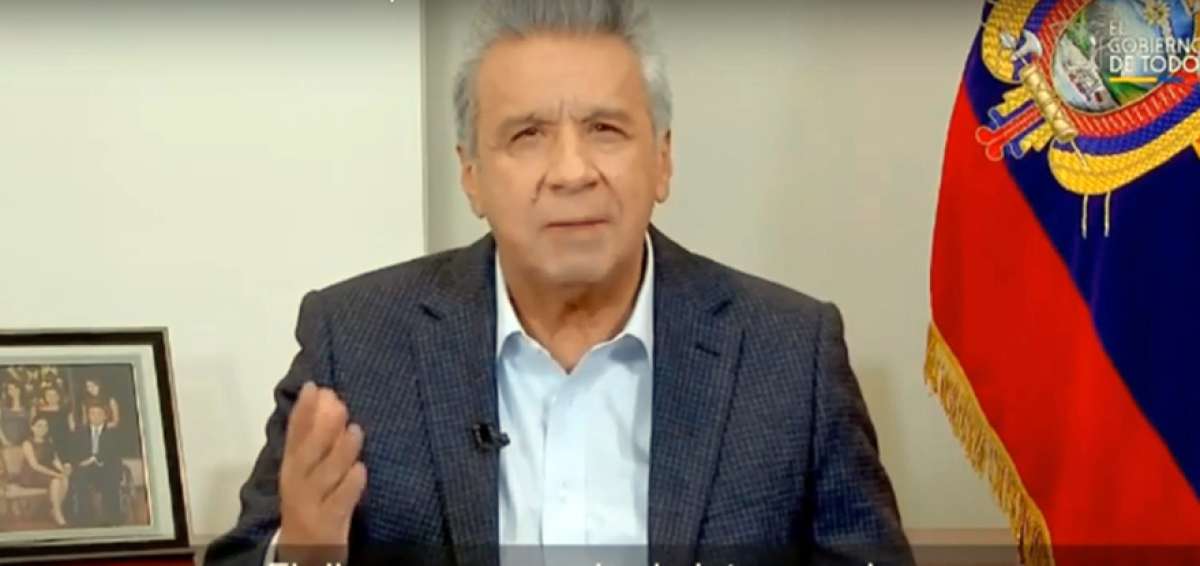 Moreno: "El 75% de los ecuatorianos permanece en casa, pero necesitamos m&aacute;s"