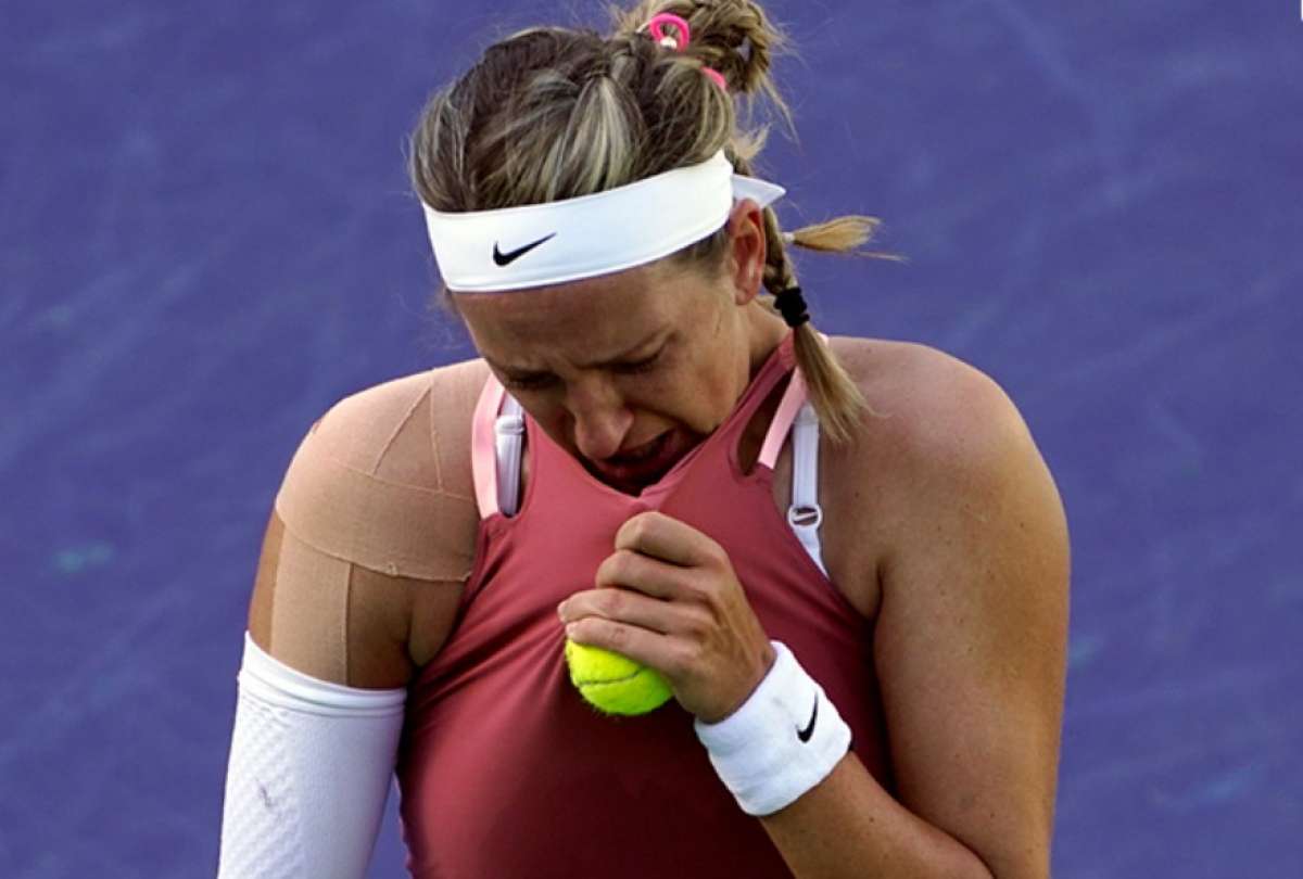 La tenista Victoria Azarenka estalló en llanto en medio partido