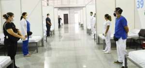 Cierra hospital para covid-19 en Centro de Convenciones, pero no se desarmar&aacute;