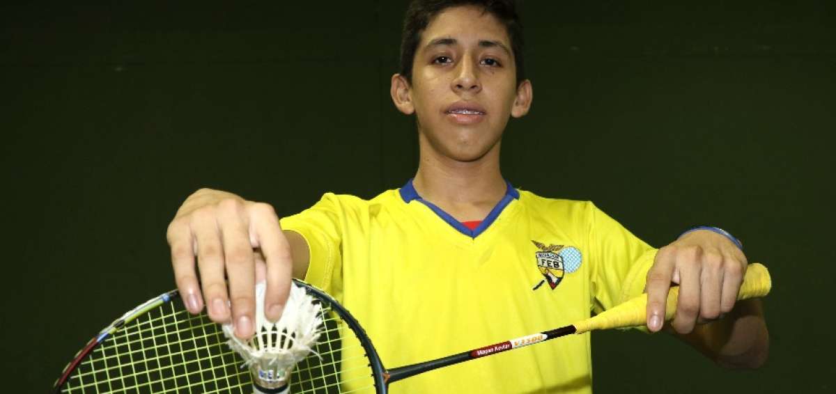 Andy Baque Marcillo, de 16 a&ntilde;os, es el actual campe&oacute;n nacional en singles y dobles.