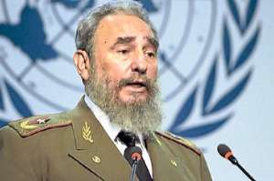 El expresidente cubano durante su intervenci&oacute;n en la Cumbre de la Tierra de la ONU, celebrada en R&iacute;o de Janeiro en 1992. Foto: tomada de www.cubadebate.cu