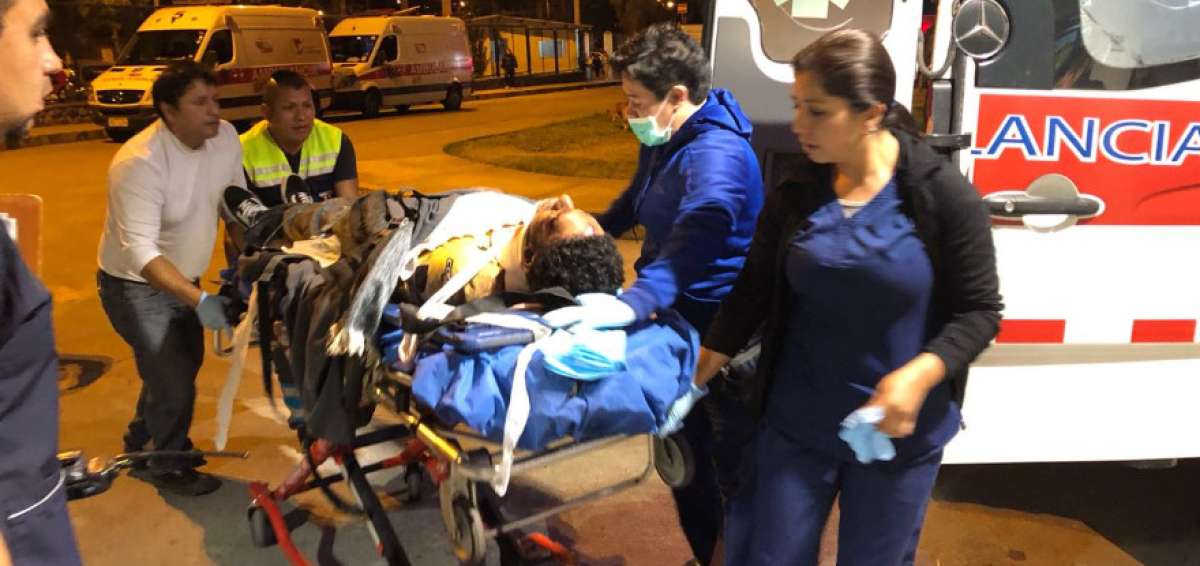 Los heridos del accidente fueron trasladados hasta Cuenca para ser atendidos. 