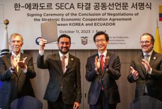 Ekl acuerdo comercial entre Ecuador y Corea permitirá ingreso de nuevos productos al país asiático. 